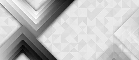 Modern white gray abstract web banner backgroundの写真素材