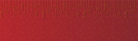 Christmas greetings presentation banner backgroundの写真素材