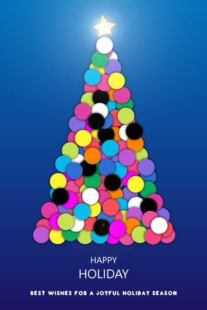Merry Christmas modern cardの写真素材