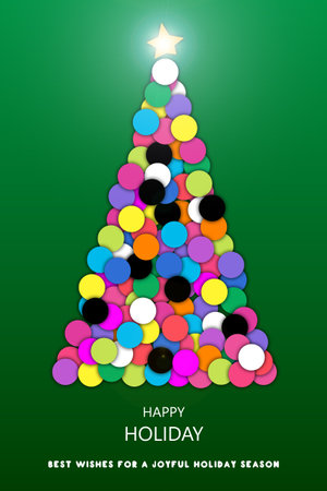 Merry Christmas modern cardの写真素材