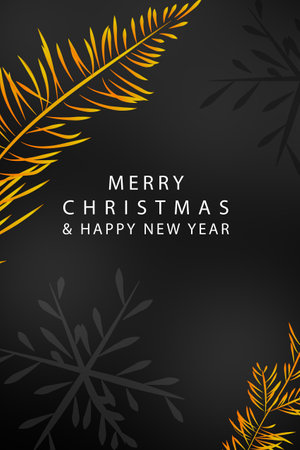 Christmas New Year abstract winter nature card setの写真素材