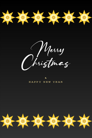 Christmas New Year geometric folk artの写真素材