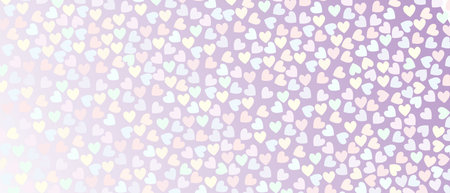 hearts on multi-colors background. Romantic, St Valentines day conceptの写真素材