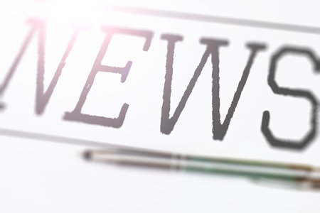 Newson papernews ans penの写真素材