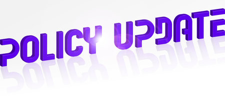 policy update conceptの写真素材