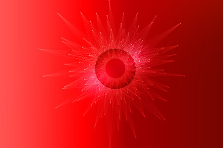 Abstract fiction illustration quantum computer technologyの写真素材