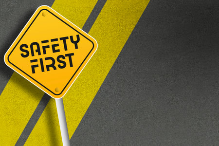 safety first conceptの写真素材