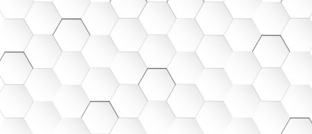 bright grey abstract honeycomb backgroundの写真素材