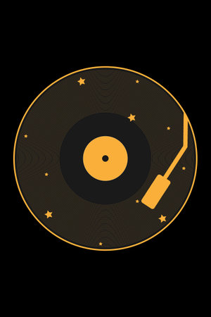 Retro Vinyl Record Tshirt Printing Music