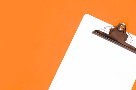 Top view paper clipboardの写真素材