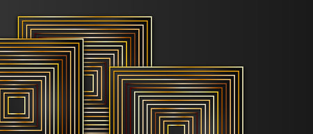 Modern golden line pattern abstract background. Suit for business, corporate, institution, party, festive, seminar, and talksの写真素材