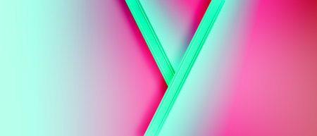 Abstract pink and green background with blank space of paper layer