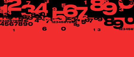 abstract background with numbersの写真素材