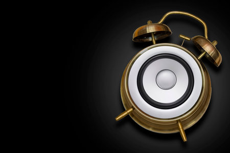 Speaker concept with black background