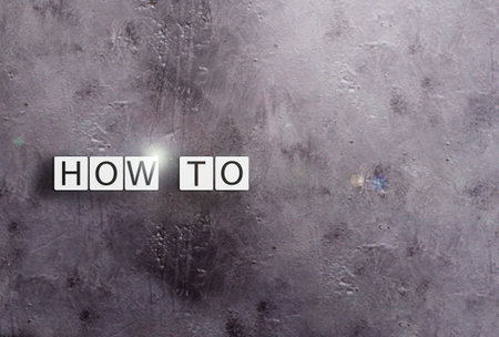 how to, inscription, concept