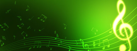 Concept background for song and concert themeの写真素材