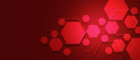 Geometric abstract background with simple hexagonalの写真素材