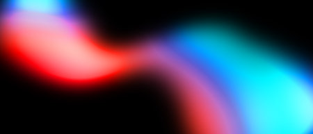 gradient color flow wave on black background, music cover dance party poster design
