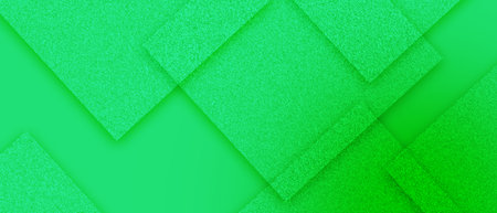 green abstract background design, texture detail on geometric transparent layered triangle shapesの写真素材