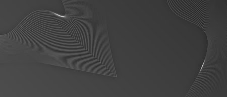 Abstract black liquid wavy shapes futuristic banner