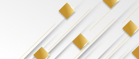 Modern abstract gradient golden banner and white backgroundの写真素材