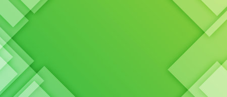 triangle geometric shape on green background for website