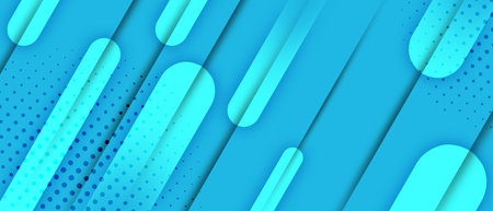 Abstract trendy blue gradient flowing geometric circle pattern backgroundの写真素材