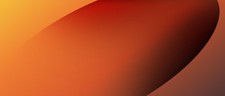 banner with abstract geometric orange backgroundの写真素材