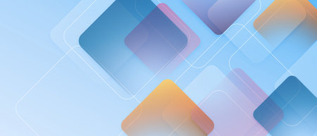 abstract background with colorful geometric shapesの写真素材