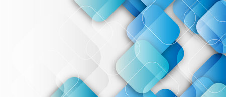 Abstract background with blue squaresの写真素材