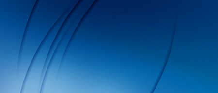 Blue creative wave business banner backgroundの写真素材