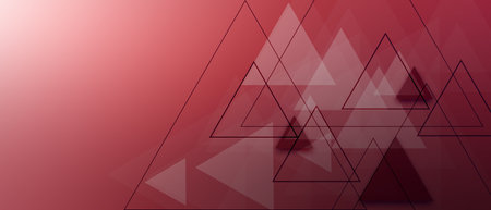 red modern geometric backgroundの写真素材