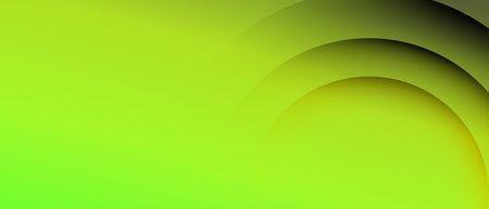 Abstract background of layered green circlesの写真素材