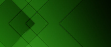 Abstract green geometric diagonal overlay layer backgroundの写真素材