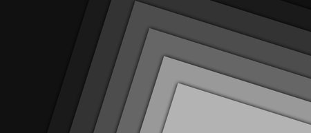 modern business banner concept of grey paper cut linesの写真素材