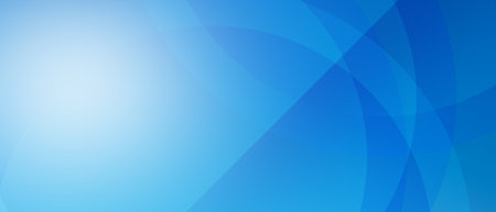 Soft geometric layered abstract background in blue tonesの写真素材