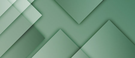 green abstract geometric backgroundの写真素材