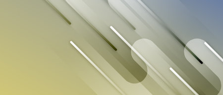 Modern abstract background with overlapping translucent green diagonal shapes and linear patterns