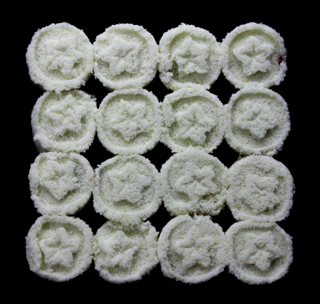 Kind of Chinese pancake made of rice-flourの写真素材