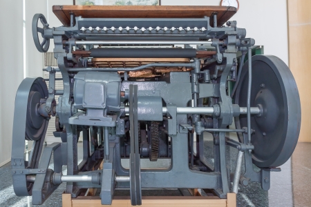 The unuse old  press machineの写真素材