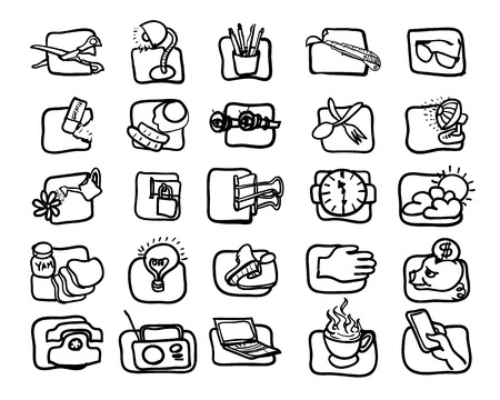 Art icon set for normally lifeのイラスト素材