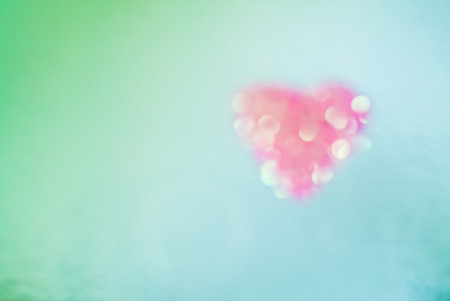 Heart shape on colour background,valentines background,vintage styleの写真素材