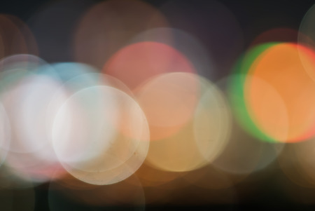 Bokeh and defocus of cityscape at night,Bangkok Thailand