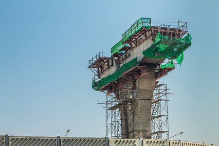 Express way construction site in Bangkok, Thailand