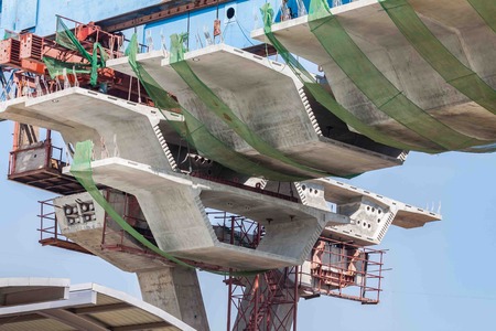 Express way construction site in Bangkok, Thailand