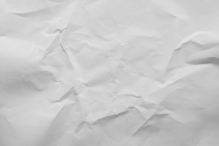 Texture of white crumpled paperの写真素材