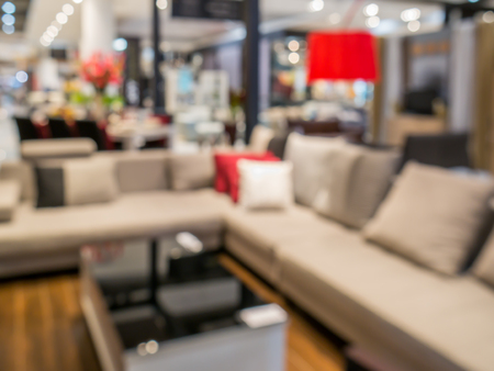 Defocus of furniture store background in Thailandの写真素材