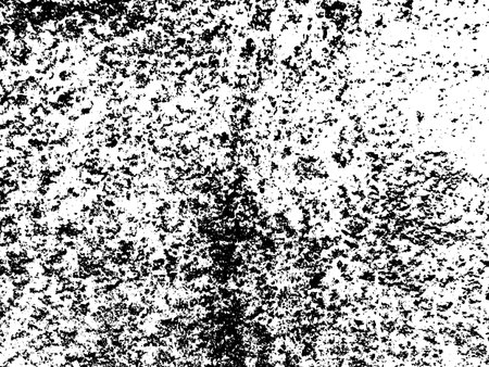 A high-contrast, black and white vector image showcasing a grungy and textured surface, reminiscent of a weathered wall. Ideal for backgrounds, overlays, or artistic effects.のイラスト素材