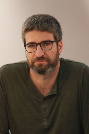 Frankfurt, Germany October 14, 2017: Fabien Toulme Illustrator and author, at the book fair at Frankfurtのeditorial素材