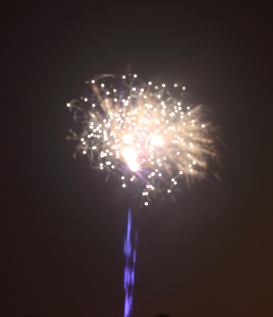 A fireworks display during the New Year's Eveの写真素材
